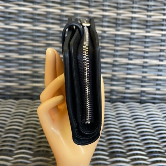 Kate Spade Madison Medium Compact Bifold Wallet Black NWT - Picture 13 of 15